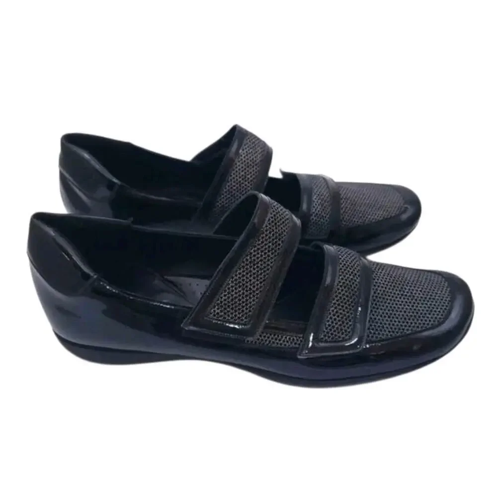 Sesto Meucci Gyan Women's Patent Leather/Mesh Mary Jane Sneakers Size 6 Shoes - Picture 2 of 7